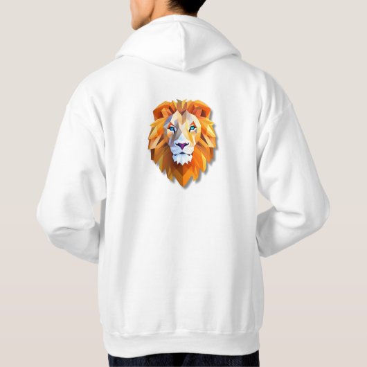 A GEOMETRIC LION Hoodie (Achterkant)