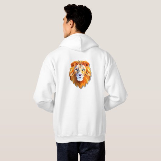 A GEOMETRIC LION Hoodie (Achterkant volledig)