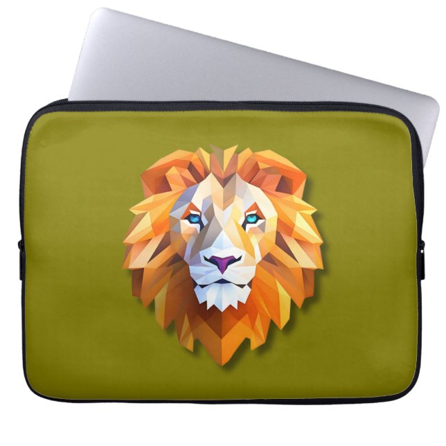 A GEOMETRIC LION laptop sleeve (Voorkant)