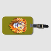 A GEOMETRIC LION Luggage Tag Bagagelabel (Voorkant (horizontaal))