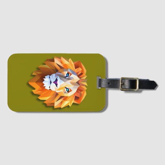 A GEOMETRIC LION Luggage Tag Bagagelabel (Voorkant (horizontaal))