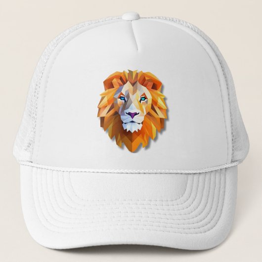 A GEOMETRIC LION Trucker Hat Pet (Voorkant)