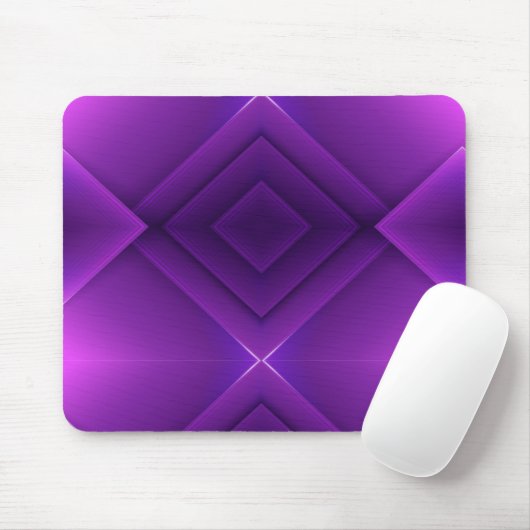 A geometric, purple mouse pad featuring layered  muismat (Met muis)