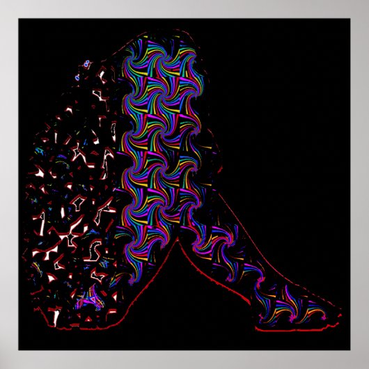 A Girl in Distress Wall Poster Art (Voorkant)