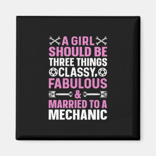 A Girl Marriott To A Mechanic Magneet