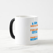 A Girl Should Be Marriott To Mechanic Magische Mok (Voorkant links)