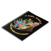 A GIRL SIMPLY TOOTING HER HORN NOTEBOOK NOTITIEBOEK (Linkerzijde)