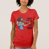 A Girl with a Violin T-Shirt (Voorkant)