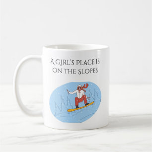 A Girl's Place ligt op de hellingen Koffiemok