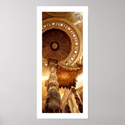 "A Glimpse at the Gate" St. Peter's Basilica Poster (Voorkant)