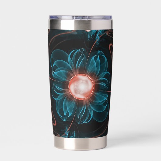 A Glitch of a Thousand Questions Water Bottle Geïsoleerde Drinkbeker (Achterkant)