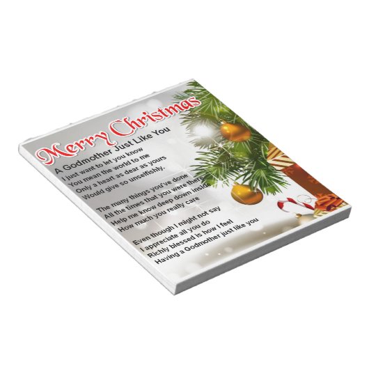 A Godmoeder Poem Notitieblok (Schuin)