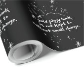 A Gold Piggy Bank Is Not Kept To Collect Small Cha Cadeaupapier (Rol Hoek)