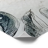 A golden feather or a fancy fountain pen. poster (Hoek)