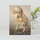 A Golden Retriever dog Feestdagenkaart (Staand voorkant)