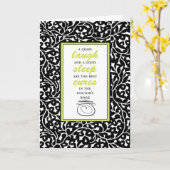 A Good Laugh and a Good Sleep Kaart (Gele Bloem)