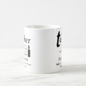 A Good Teacher Is Like a Candle Personalized Name Koffiemok (Center)