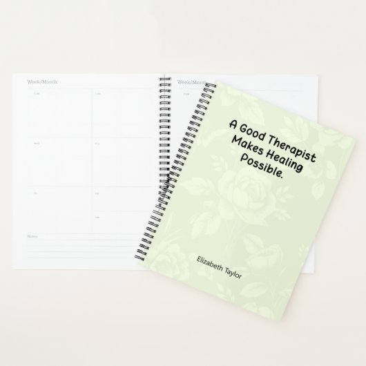 A Good Therapist Makes Healing Possible Planner (Display)