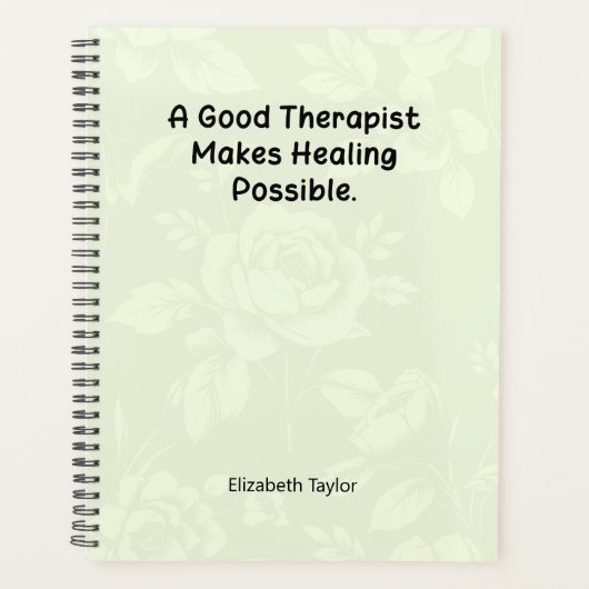 A Good Therapist Makes Healing Possible Planner (Voorkant)