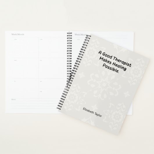 A Good Therapist Makes Healing Possible Planner (Display)