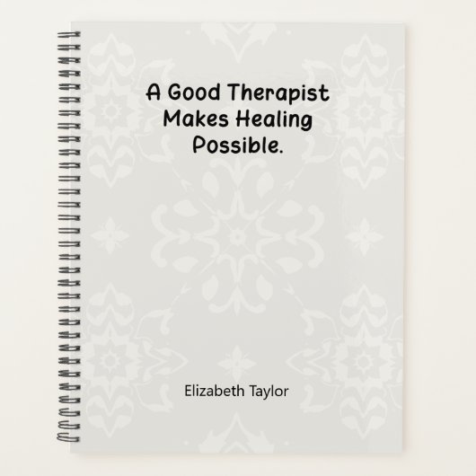 A Good Therapist Makes Healing Possible Planner (Voorkant)