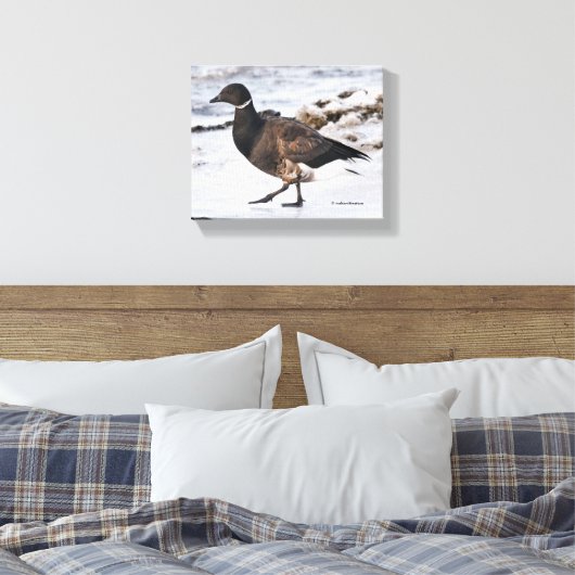 A Goosesteppin' Brant Canvas Afdruk (Insitu (Slaapkamer))