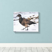 A Goosesteppin' Brant Canvas Afdruk (Insitu (Houten vloer))