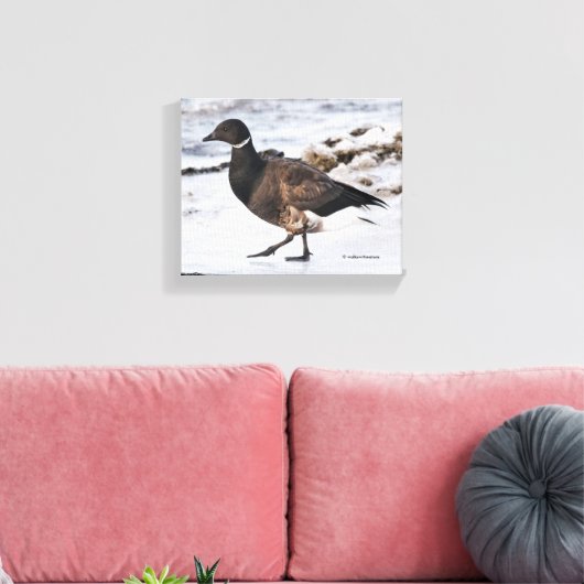 A Goosesteppin' Brant Canvas Afdruk (Insitu (Woonkamer))