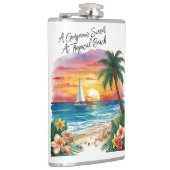 A Gorgeous Sunset At Tropical Beach, Vacation, Heupfles (Rechts)