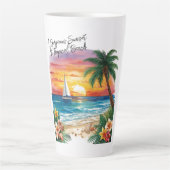 A Gorgeous Sunset At Tropical Beach, Vacation, Latte Mok (Voorkant)