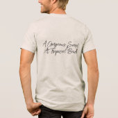 A Gorgeous Sunset At Tropical Beach, Vacation Tri-Blend Shirt (Achterkant)