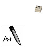 A+ graad #2 Potcil School leraar huiswerk Stempel (Gestempeld)