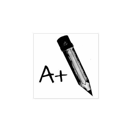 A+ graad #2 Potcil School leraar huiswerk Stempel (Afrduk)