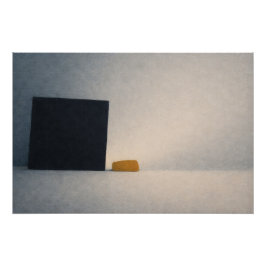 A Grain of Sand Against the Mirror Abstract Art Perfect Poster