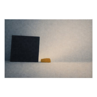 A Grain of Sand Against the Mirror Abstract Art Perfect Poster