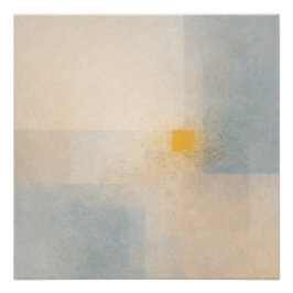 A Grain of Sand Returned Soft Gold Abstract Perfect Poster