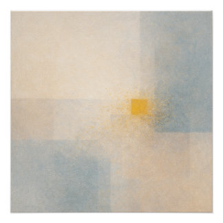 A Grain of Sand Returned Soft Gold Abstract Perfect Poster
