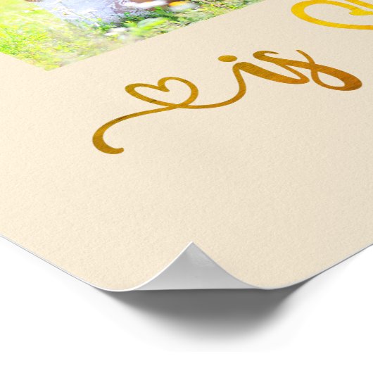 A Grandchilds Laugh Quote 8 Photo Collage Almond Poster (Hoek)