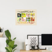 A Grandchilds Laugh Quote 8 Photo Collage Almond Poster (Thuiskantoor)