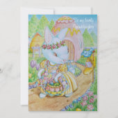 A GRANDDAUGHTER'S PERSONALIZED EASTER CARD  FEESTDAGENKAART (Voorkant)