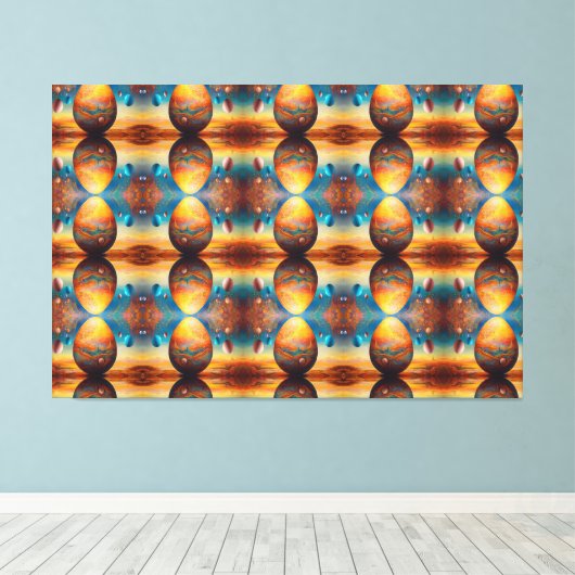 A grande Páscoa. Canvas Afdruk (Insitu (Houten vloer))