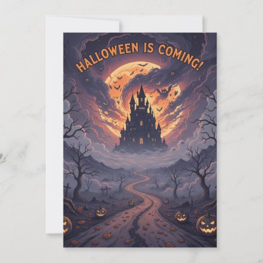 A grandiose Halloween invitation Kaart (Voorkant)