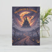 A grandiose Halloween invitation Kaart (Staand voorkant)