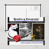 A* Graphics Mix Visitekaartje Briefkaart (Voorkant / Achterkant)