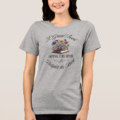 A Great Book Delights Floral  Tri-Blend Shirt (Voorkant)