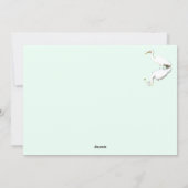  A Great Egret Fishing in the Swamp Feestdagenkaart (Achterkant)