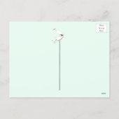 A Great Egret Fishing in the Swamp Feestdagenkaart (Achterkant)