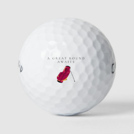 'A Great Round Awaits' Encouraging Uplifting Gift  Golfballen