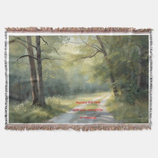A Green Forest kunst Deken (Voorkant)