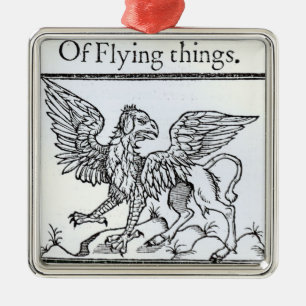 A Griffin Metalen Ornament